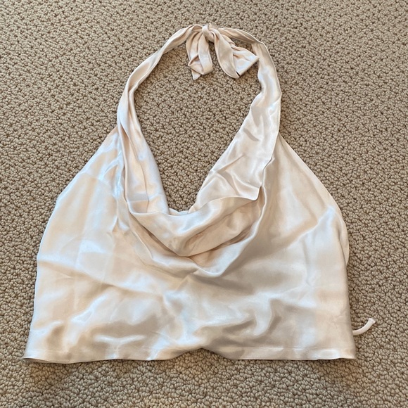 Zara Tops - ZARA CHAMPAGNE SATIN